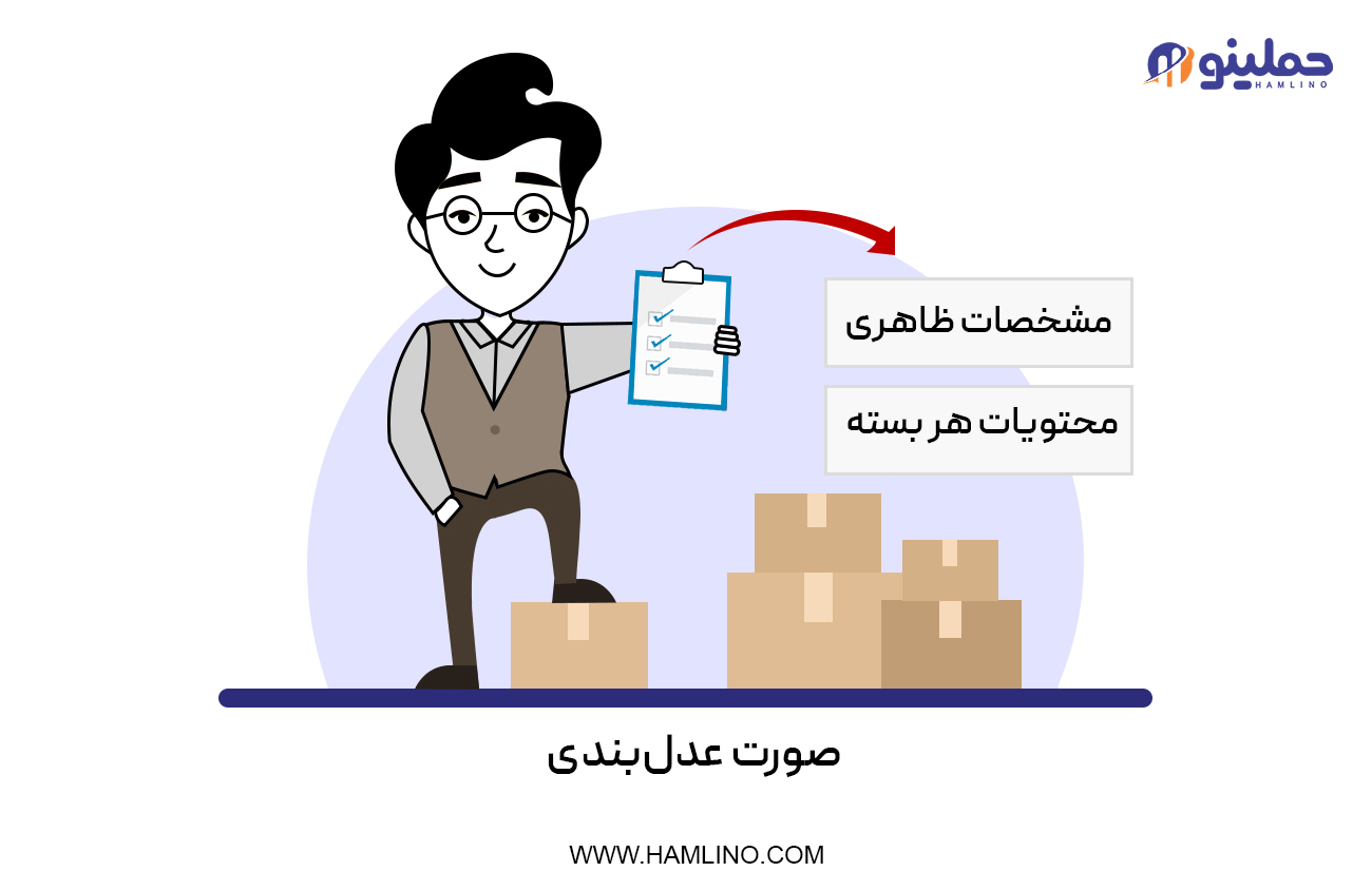 صورت عدل‌بندی (Packing List)
